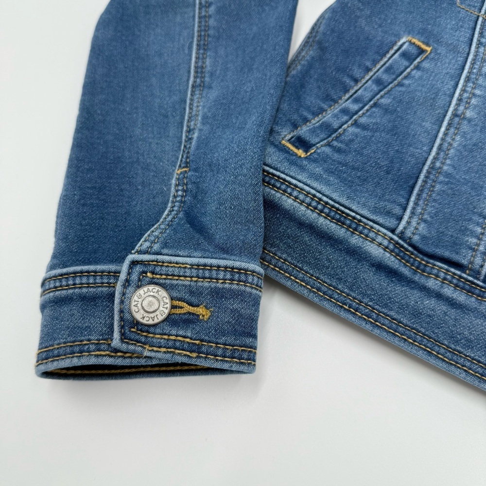 Cat & Jack Girl’s Denim Jacket Blue Size: 7/8 Spring Layering - Picture 3 of 7